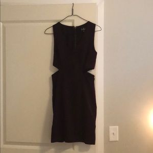 XS Lulu’s Dark Plum Cut Out Body Con